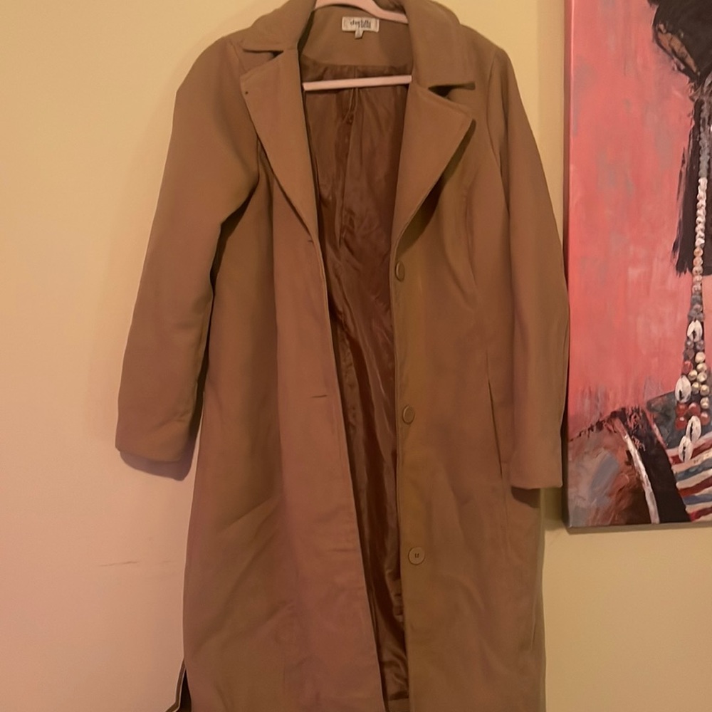 Brown winter jacket in size Large